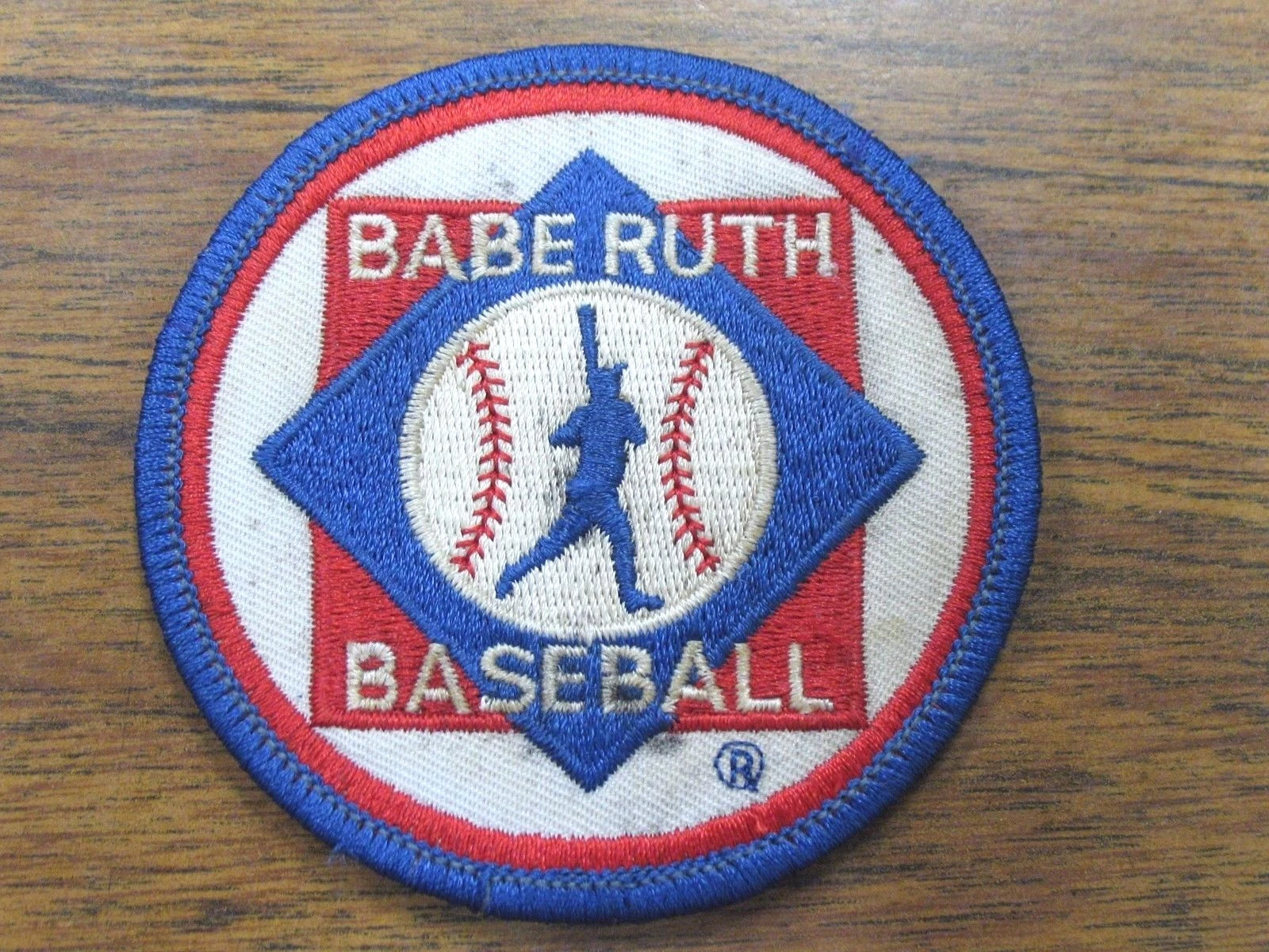 Digitizers Patch: Babe-Ruth-Baseball-League-Iron-On-Patch-For-Youth-Baseball-Softball