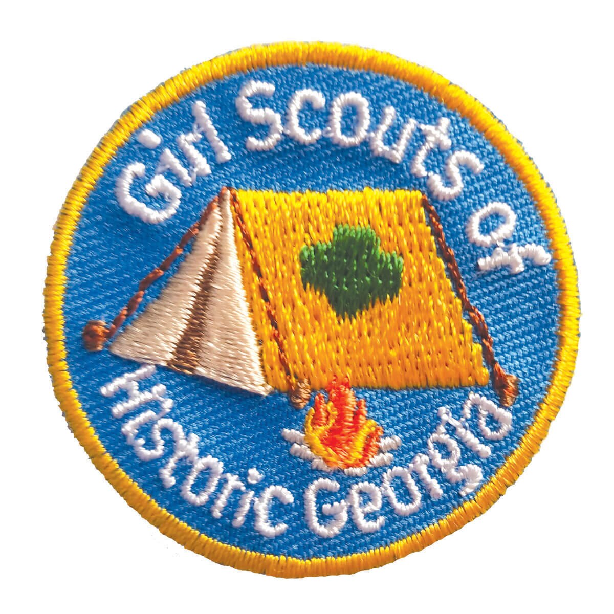 Digitizers Patch: camp-tent-Patch-girl-scouts-Uniforms-Teams-IRON-ON-SEW-patches