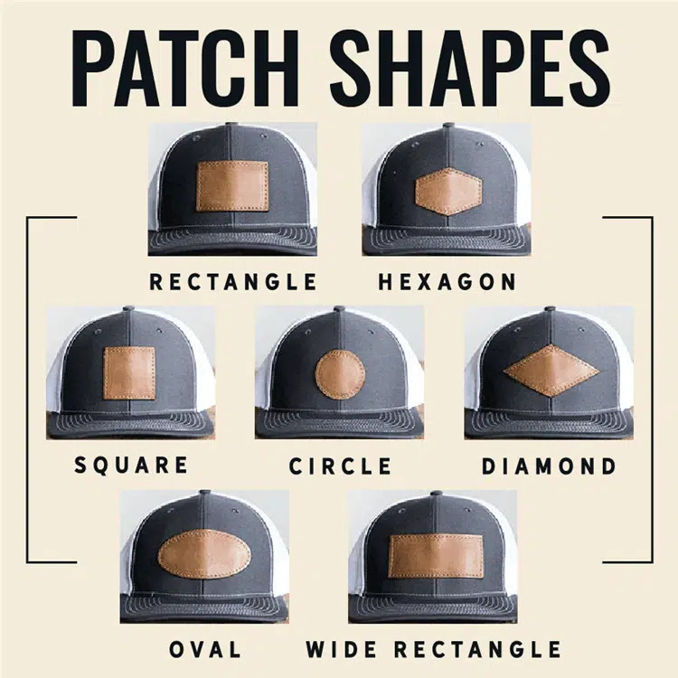 Custom Blank Genuine Leather Patches for Hats with Your Customized Ideas from DOYLabel