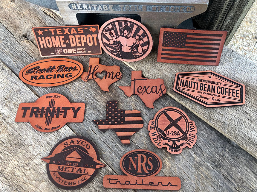 digitizers patch Custom Leather Patches